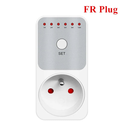TM04 Electronic Timer LED 16A 1h-10h Countdown Timer Switch Socket FR Plug