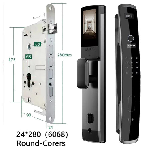 XSDTS 3D Biometric Security Face Camera Smart Door Lock Digital D6S-6068U-24-280-R