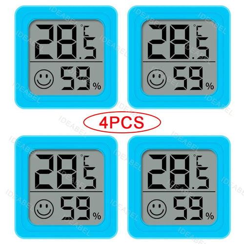 4pcs Digital Thermometer Hygrometer Indoor Mini Temperature LCD 4PCS Type 4 CHINA