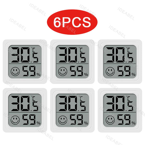 4pcs Digital Thermometer Hygrometer Indoor Mini Temperature LCD 6PCS Type 1 CHINA