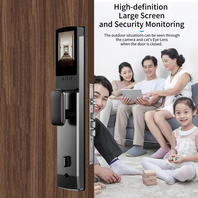 XSDTS 3D Biometric Security Face Camera Smart Door Lock Digital
