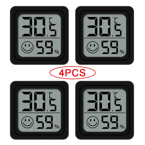 4pcs Digital Thermometer Hygrometer Indoor Mini Temperature LCD 4PCS Type 3 CHINA