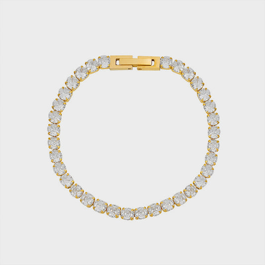 Titanium Steel Bracelet Gold One Size