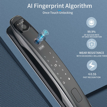 3D Face Smart Door Lock Security Camera Monitor Intelligent