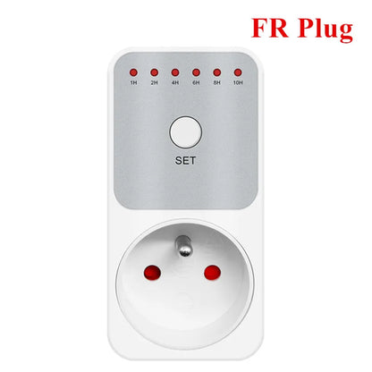 TM04 Electronic Timer LED 16A 1h-10h Countdown Timer Switch Socket FR Plug