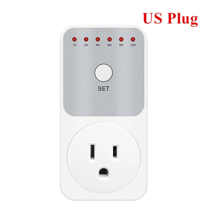 TM04 Electronic Timer LED 16A 1h-10h Countdown Timer Switch Socket US Plug