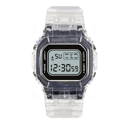 Luxury Women's Rose Gold Silicone Watches Women Fashion LED Digital