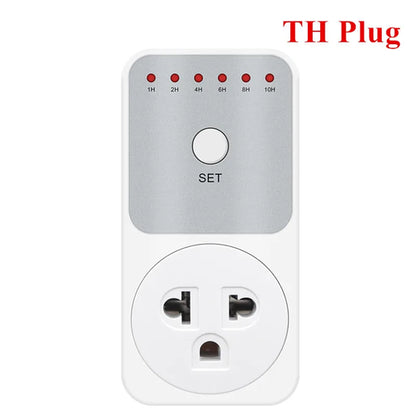 TM04 Electronic Timer LED 16A 1h-10h Countdown Timer Switch Socket TH Plug