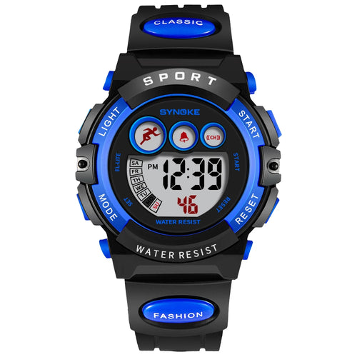 Waterproof Sport Children Watch LED Digital Kids Watches Luxury Blue Watch