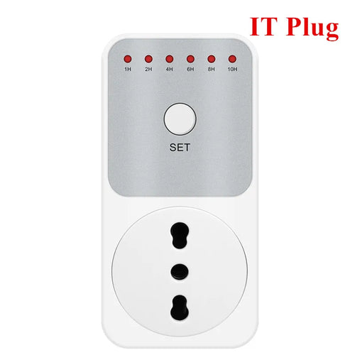 TM04 Electronic Timer LED 16A 1h-10h Countdown Timer Switch Socket IT Plug