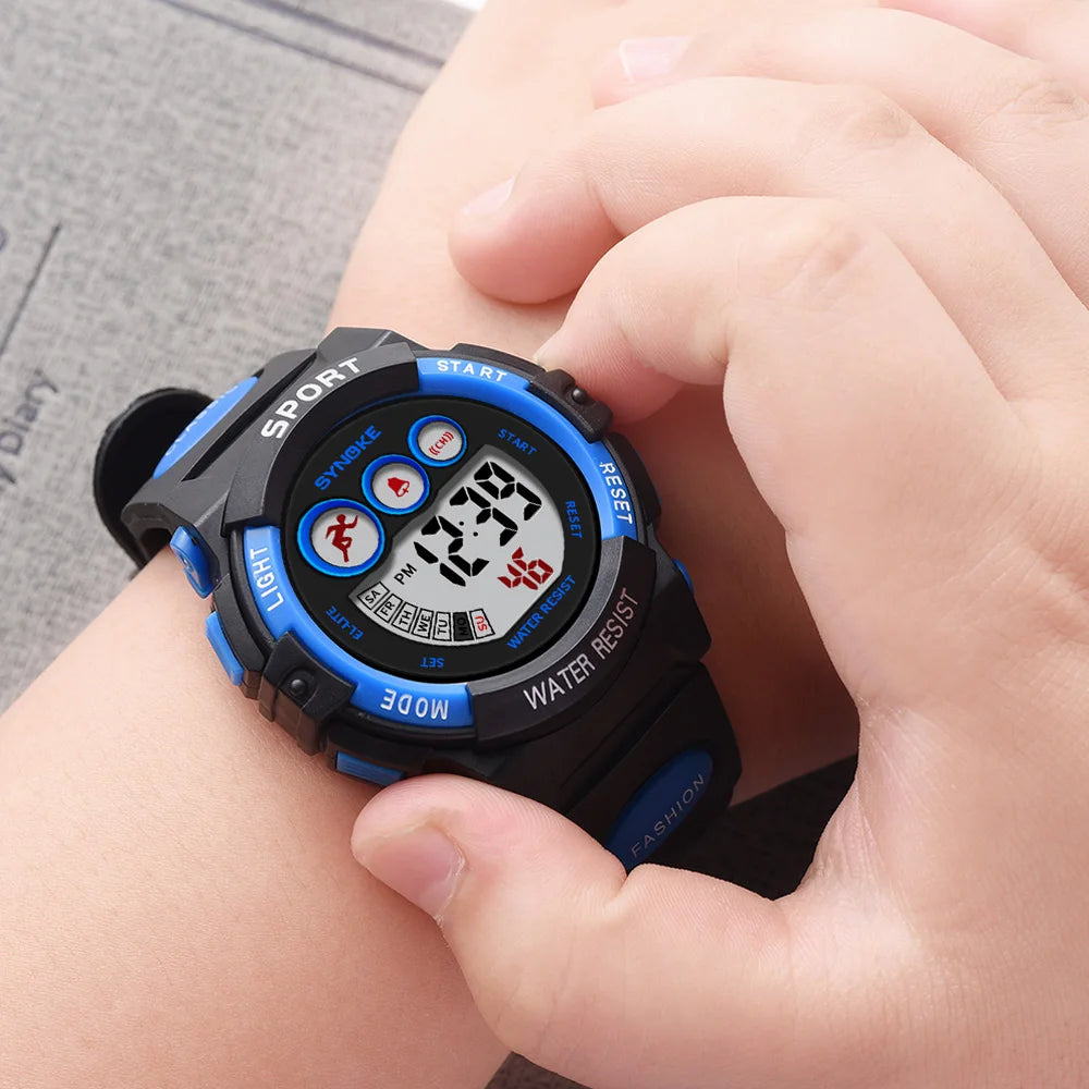 Waterproof Sport Children Watch LED Digital Kids Watches Luxury