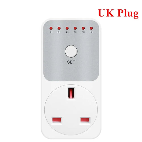 TM04 Electronic Timer LED 16A 1h-10h Countdown Timer Switch Socket UK Plug