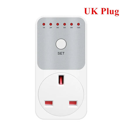 TM04 Electronic Timer LED 16A 1h-10h Countdown Timer Switch Socket UK Plug