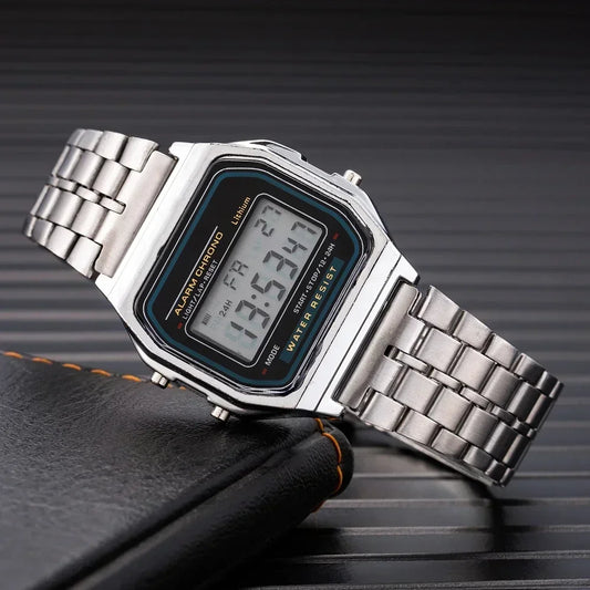 New Digital LED Watch For Men Multifunction Alarm Electronic Clock