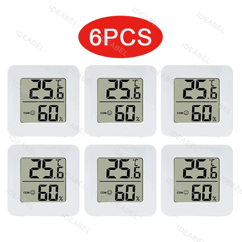 4pcs Digital Thermometer Hygrometer Indoor Mini Temperature LCD 6PCS Type 2 CHINA