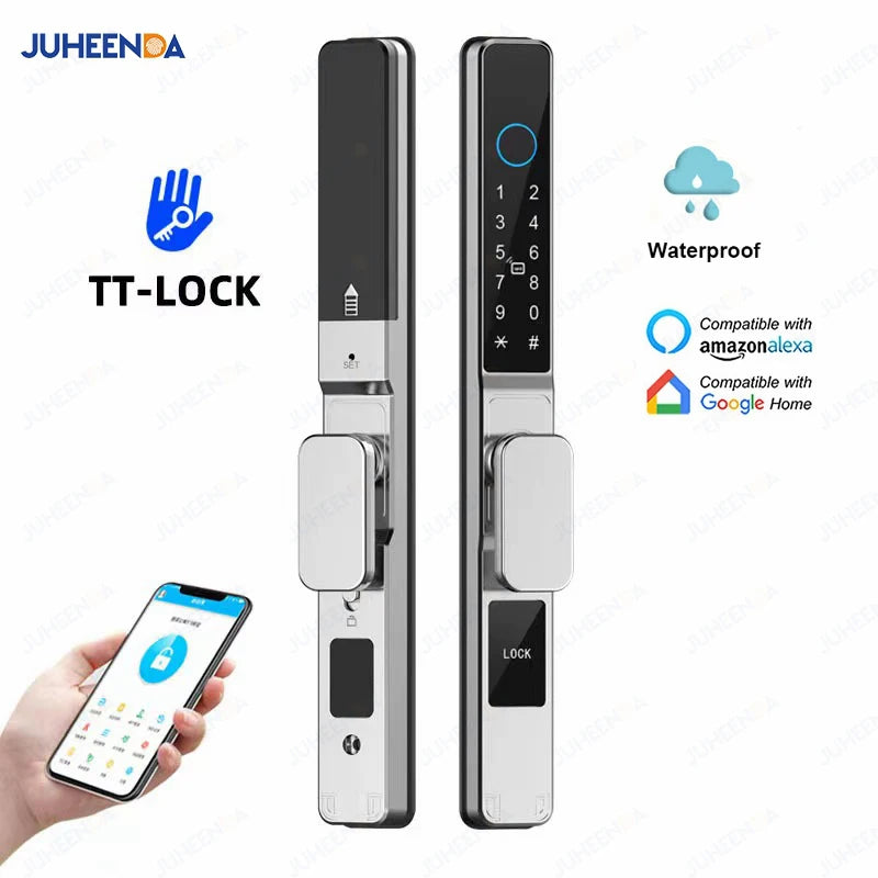 Waterproof Sliding Door Smart Lock TTLock App Alexa Fingerprint