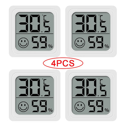 4pcs Digital Thermometer Hygrometer Indoor Mini Temperature LCD 4PCS Type 1 CHINA
