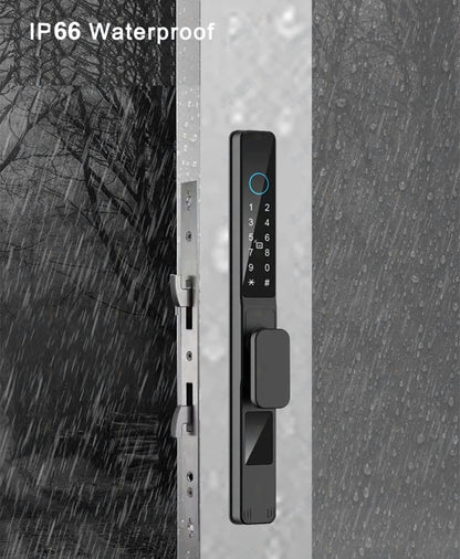 Waterproof Sliding Door Smart Lock TTLock App Alexa Fingerprint