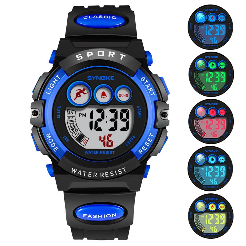 Waterproof Sport Children Watch LED Digital Kids Watches Luxury