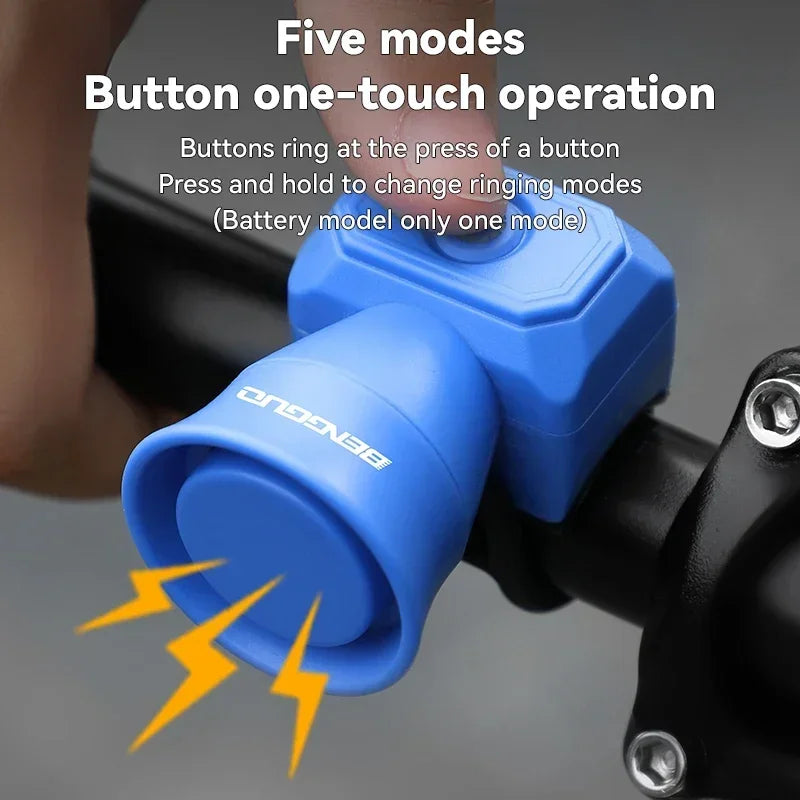 Bicycle Horn Mountain Bike Mini USB Charging Waterproof Electronic
