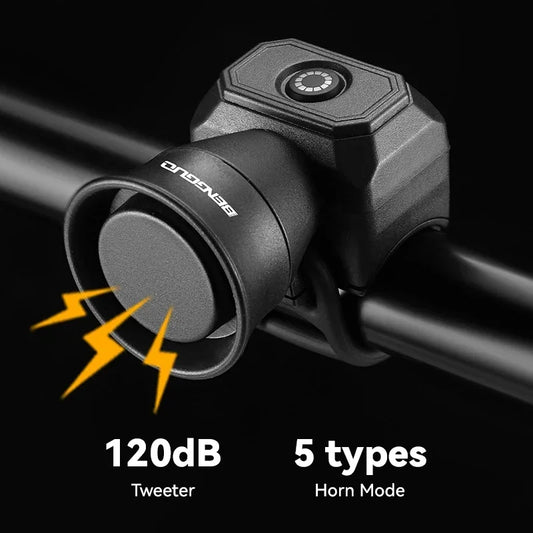 Bicycle Horn Mountain Bike Mini USB Charging Waterproof Electronic