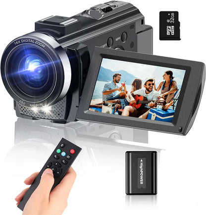 Digital Camera Photographic Cameras With 3.0 Inch Rotating Screen with 32G Card
