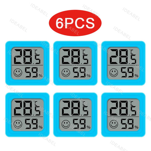 4pcs Digital Thermometer Hygrometer Indoor Mini Temperature LCD 6PCS Type 4 CHINA