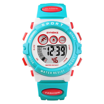Waterproof Sport Children Watch LED Digital Kids Watches Luxury White Blue Watch