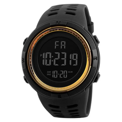 Electronic Watch For Mens Military Sports Watches Luminous Gold