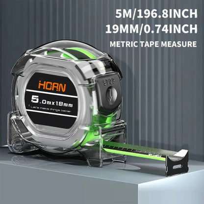 Clearance_3/5/7.5/10M Self-Locking Tape Measure Fluorescent Tape 5m 19mm 1pc