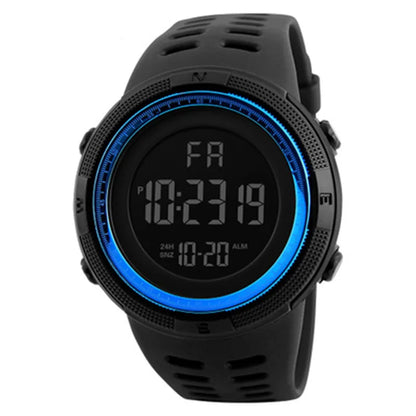 Electronic Watch For Mens Military Sports Watches Luminous Blue