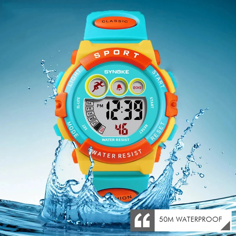 Waterproof Sport Children Watch LED Digital Kids Watches Luxury