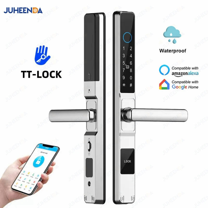 Waterproof Sliding Door Smart Lock TTLock App Alexa Fingerprint