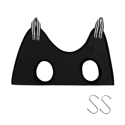 Cat Grooming Restraint Bag with Hammock Black