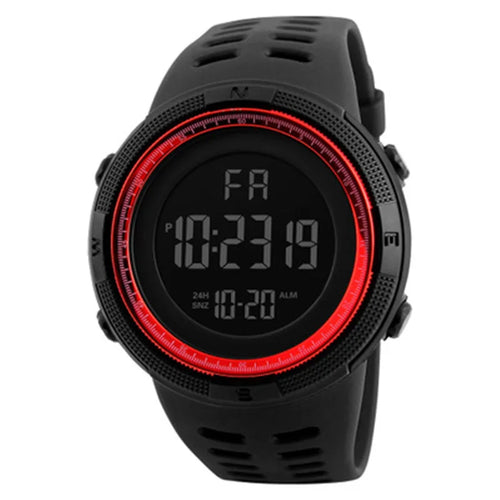 Electronic Watch For Mens Military Sports Watches Luminous Red