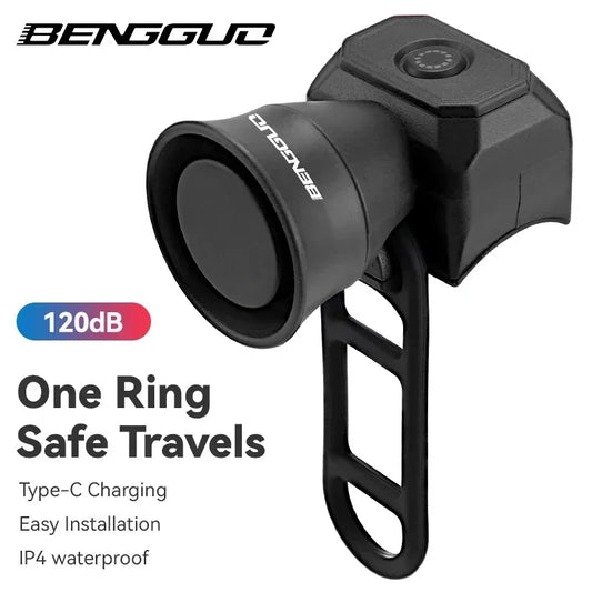 Bicycle Horn Mountain Bike Mini USB Charging Waterproof Electronic