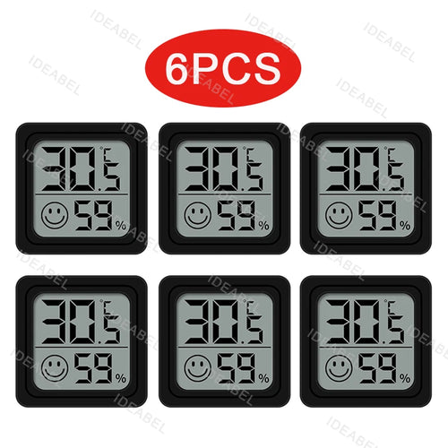 4pcs Digital Thermometer Hygrometer Indoor Mini Temperature LCD 6PCS Type 3 CHINA