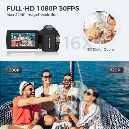 Digital Camera Photographic Cameras With 3.0 Inch Rotating Screen