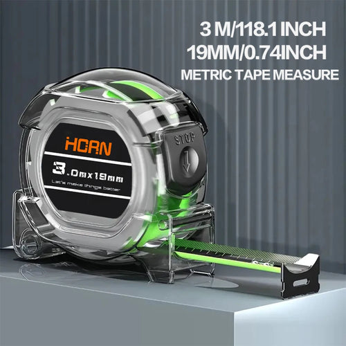 Clearance_3/5/7.5/10M Self-Locking Tape Measure Fluorescent Tape 3M 19mm 1pc
