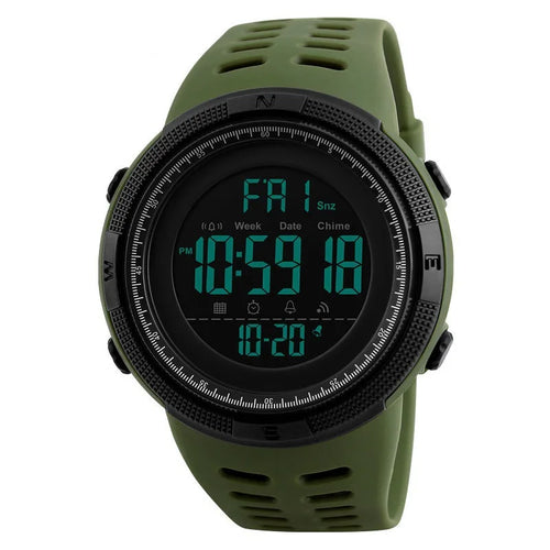 Electronic Watch For Mens Military Sports Watches Luminous Green