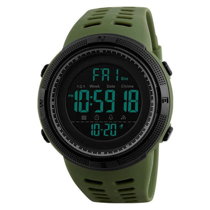 Electronic Watch For Mens Military Sports Watches Luminous Green