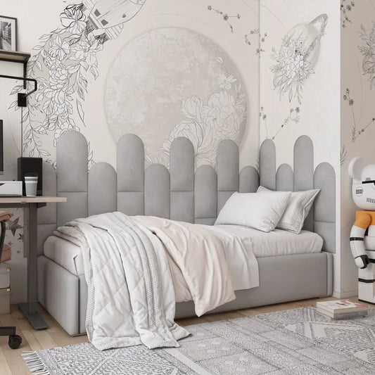 Soft Velour Acoustic Headboard Panels | Kids' Room Decor