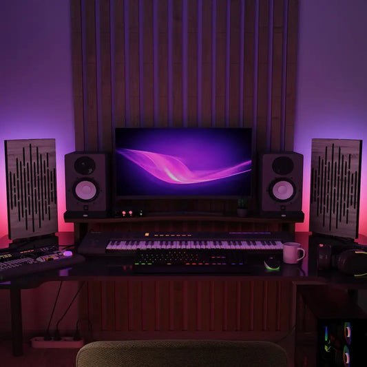 RGB WAVE-mini Panels + LED Desk Light – 2 Pack