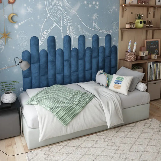 Soft Velour Acoustic Headboard Panels | Kids' Room | 16cm
