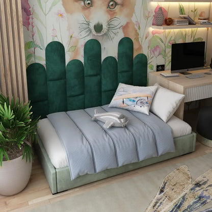 Soft Velour Acoustic Headboard Panels | Kids' Room Decor