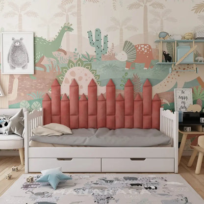 Soft Velour Acoustic Headboard Panels | Kids' Room | 16cm