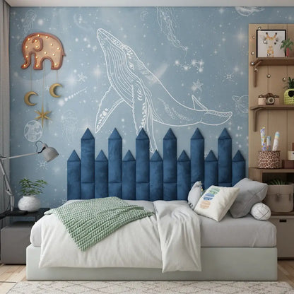 Soft Velour Acoustic Headboard Panels | Kids' Room | 16cm