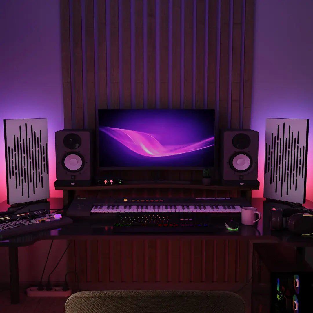 RGB WAVE-mini Panels + LED Desk Light – 2 Pack