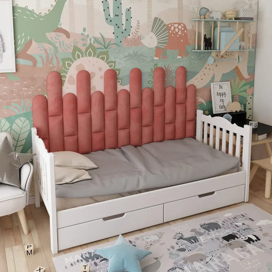 Soft Velour Acoustic Headboard Panels | Kids' Room | 16cm