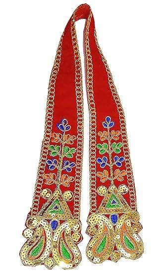 Decorative Puja Cloth Pataka Chunari, Pooja Chunar Ganesh Dupatta